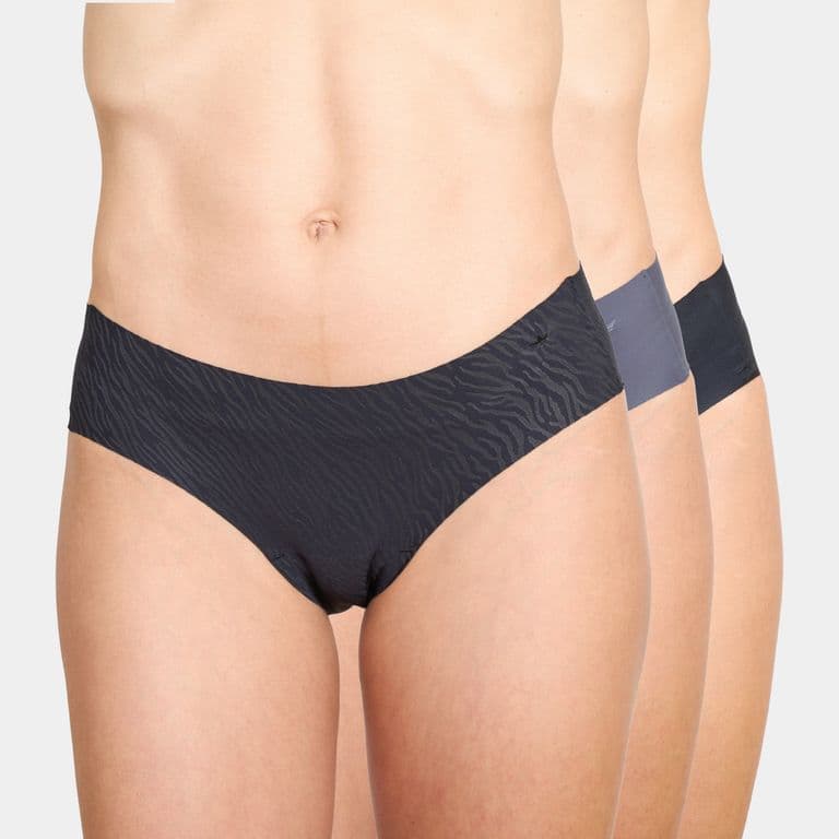 Pack 3 Pantaleta Microfibra Mujer Negro S