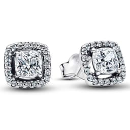 Aretes Halo Cuadrado Mujer