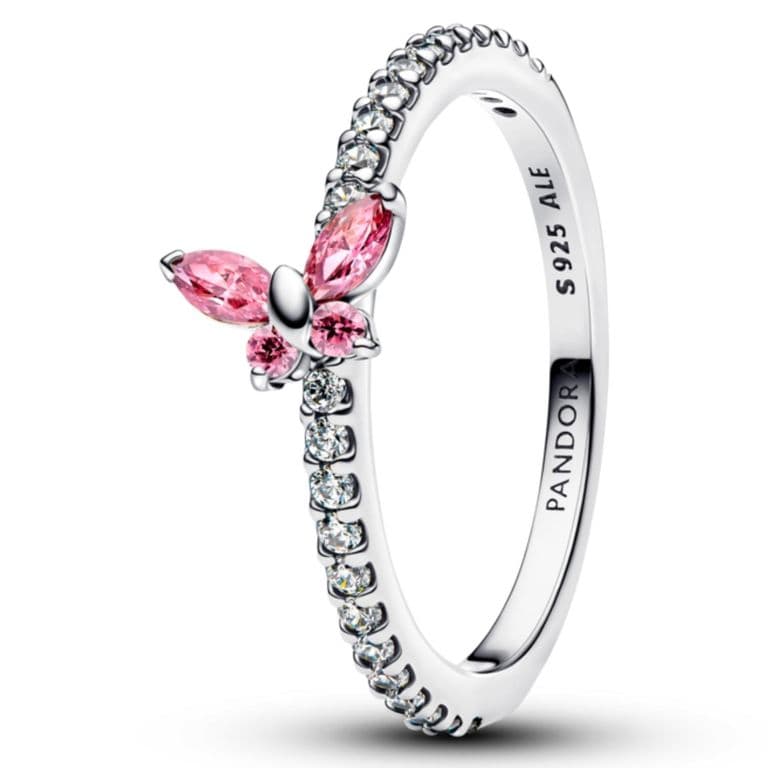 Anillo Mariposa Resplandeciente Mujer 50