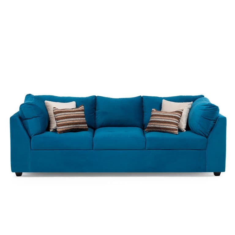 Sofa Salah Felpa Azul