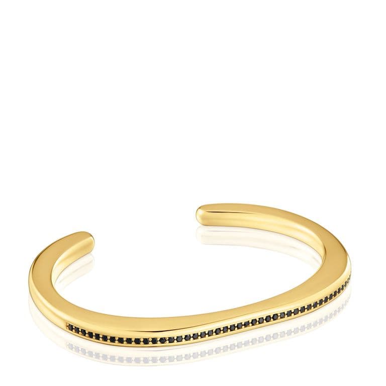 Pulsera Esclava con Bano de Oro 18 Kt Line Mujer