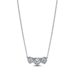 Collar Collier Trilogia de Corazones con Halo Mujer