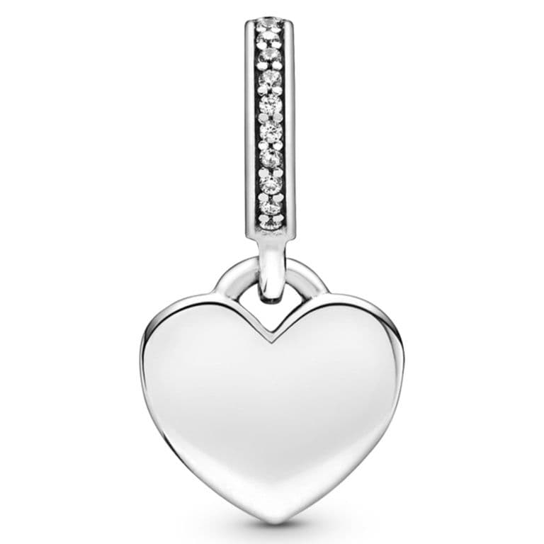 Charm Colgante Corazon Grabable