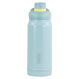 Botella Termica 650 Ml Insulada Strap Celeste