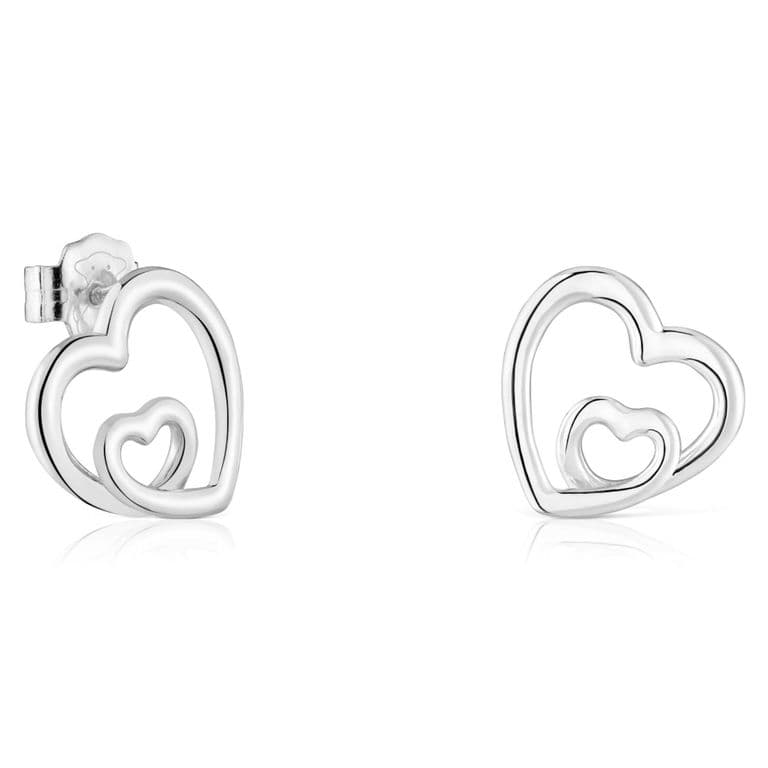 Pendientes Silueta De Plata Flechazo