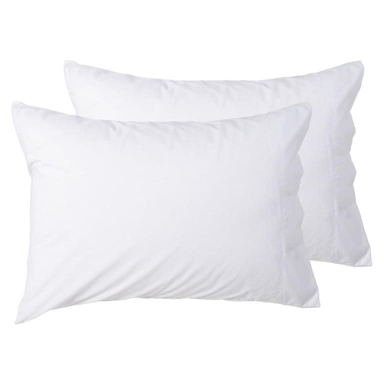 Set Fundas Almohada 200 Hilos Blanco 50X70 CM