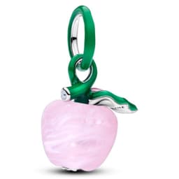 Charm Manzana Rosada de Cristal Murano Mujer