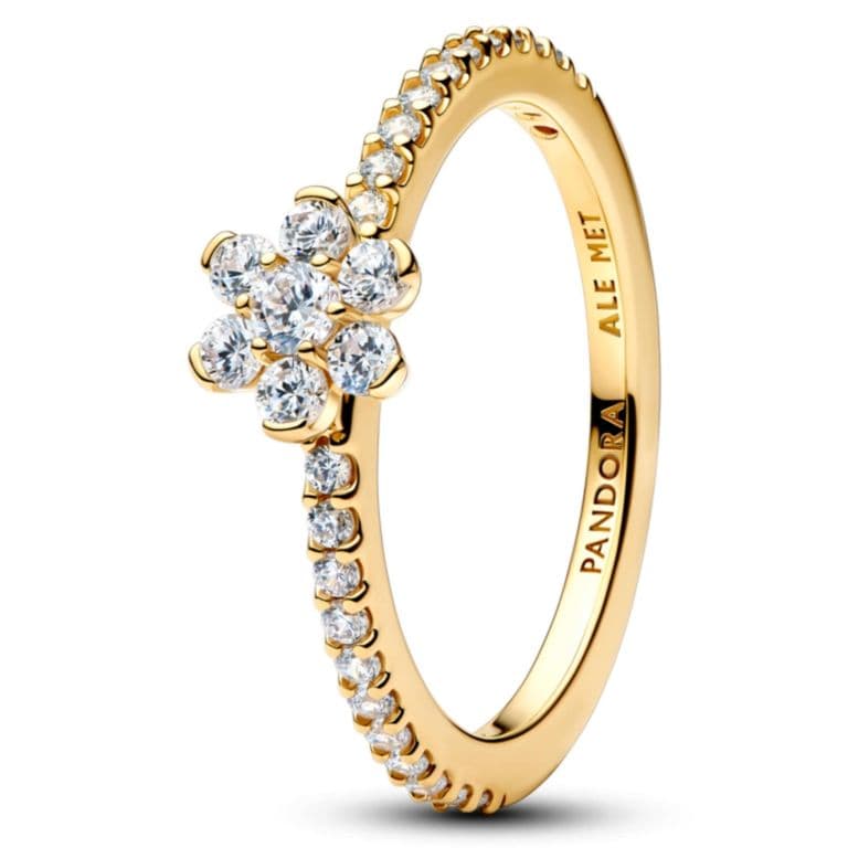 Anillo Flor Deslumbrante Mujer 50