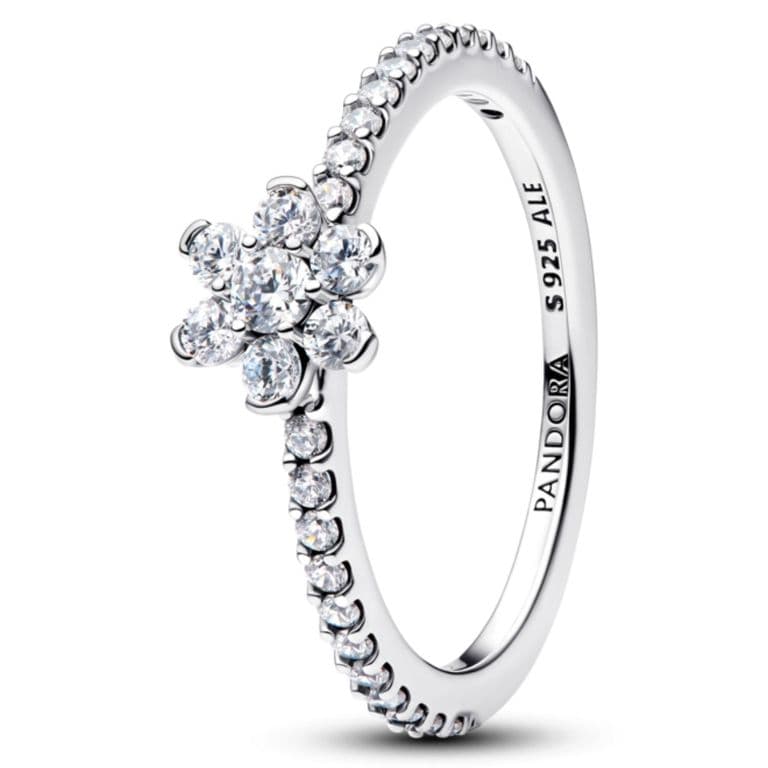 Anillo Flor Deslumbrante Mujer 50