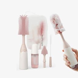 Kit Cepillos Mamaderas Rosado