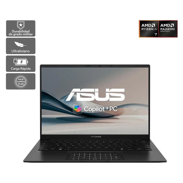 Notebook Zenbook 14 UM3406 AMD Ryzen AI 7 16GB RAM 1TB SSD 14 WUXGA 60Hz