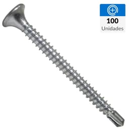 Tornillo Autoperforante Yeso-Carton 2 " 6 mm 100 unidad(es)