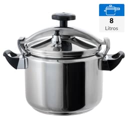 Olla a presion 8 Litros Acero inoxidable Qualita