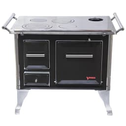 Cocina a Lena 80x56 cm 4 Platos Negro Tradicional