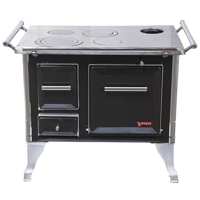 Cocina a Lena 80x56 cm 4 Platos Negro Tradicional