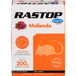 Raticida Molienda Rastop 200 gr