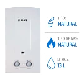 Calefont 13 Litros Gas Natural Tiro Natural Ionizado