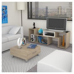 Combo Rack De Tv + Mesa De Centro Oak