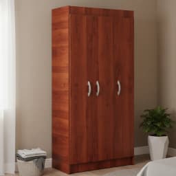 Closet Pasco 3 Puerta(s) 2 Repisa(s) 79x170x38 cm Cerezo