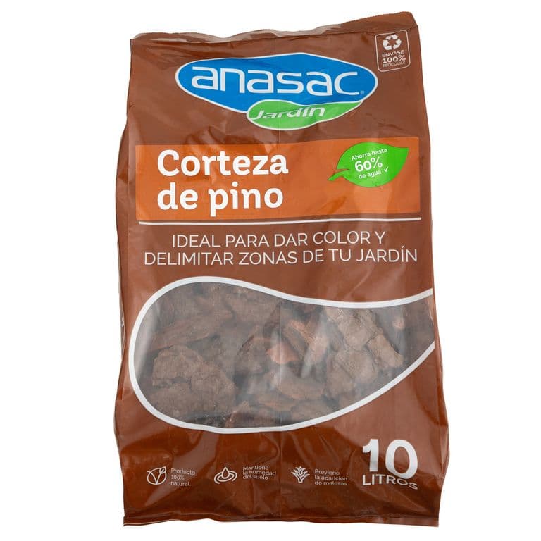 Corteza decorativa de pino saco 10 litros