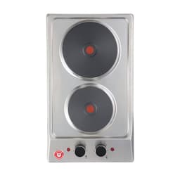 Encimera Electrica 2 Platos Negro/inox UT PRIME E2P