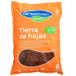 Tierra de Hoja para Jardin 6 litros saco