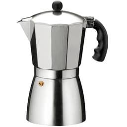 Set de 12 Cafeteras Aluminio Plateado