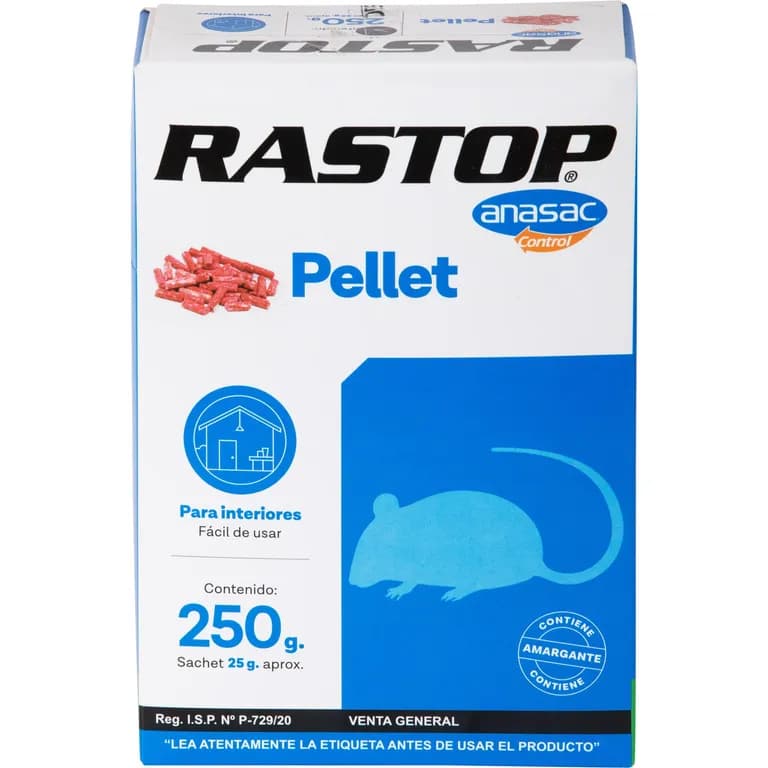 Raticida en Pellet Rastop 250 gr