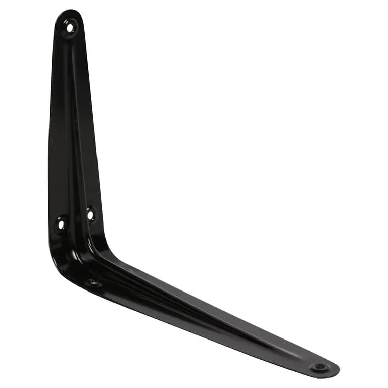 Soporte escuadra para repisa metal 15x20 cm negro