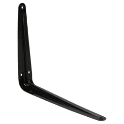 Soporte escuadra para repisa metal 20x25 cm negro
