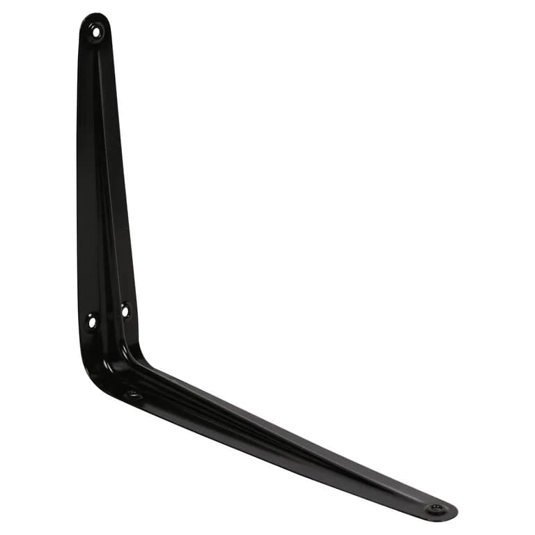 Soporte escuadra para repisa metal 20x25 cm negro