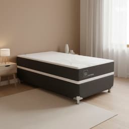 Box Spring 1.5 plazas Box Spring Ortopedic Gris