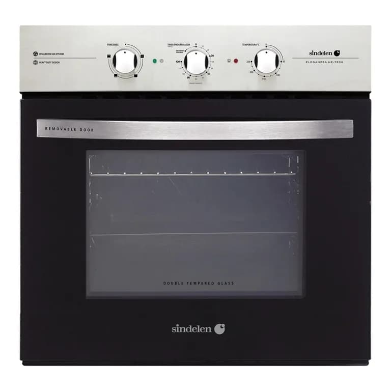 Horno electrico empotrable 57 litros panel inox coccion 4 funciones