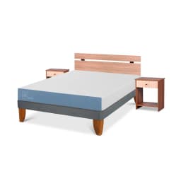 Cama Europea Excellence 2 Plazas + Muebles Olmo