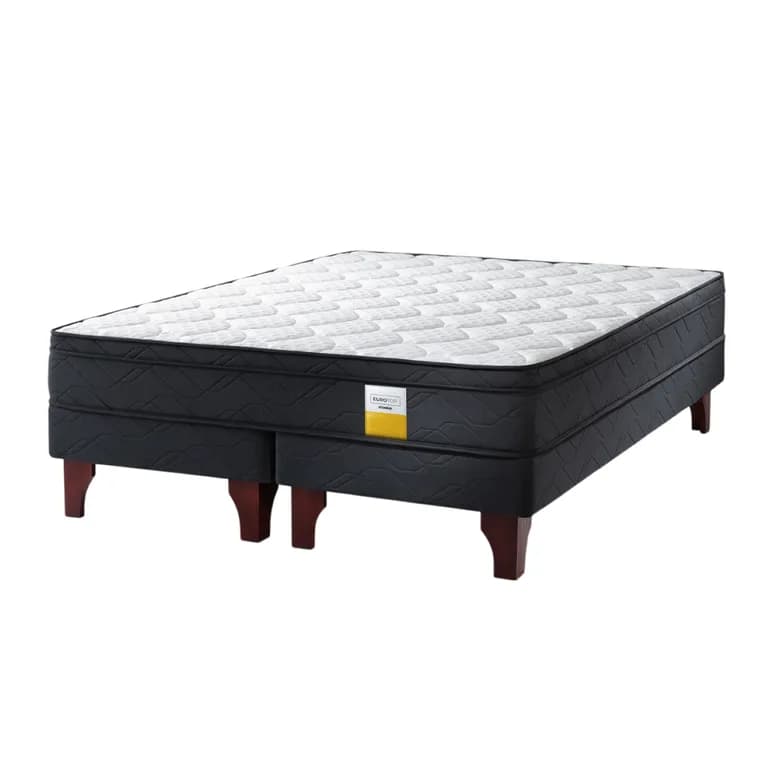 Cama Super king Europea Eurotop Gris