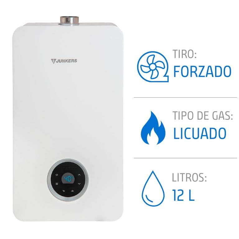 Calefont 12 Litros Gas Licuado Tiro Forzado Microturbina