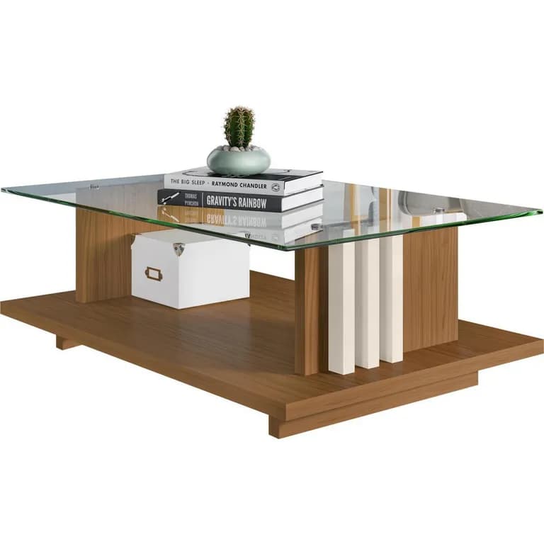 Mesa centro Frizz 33x90x60 Cafe Claro