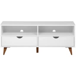 Rack TV 50" 120x51x40 cm blanco