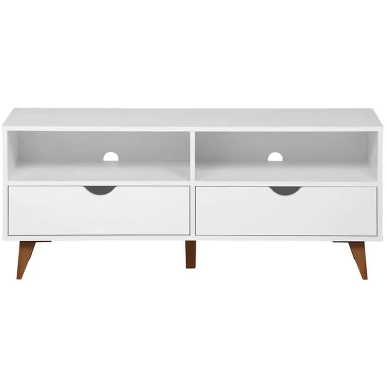 Rack TV 50" 120x51x40 cm blanco