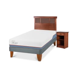 Cama Europea Excellence Plus 1.5 Plazas + Muebles