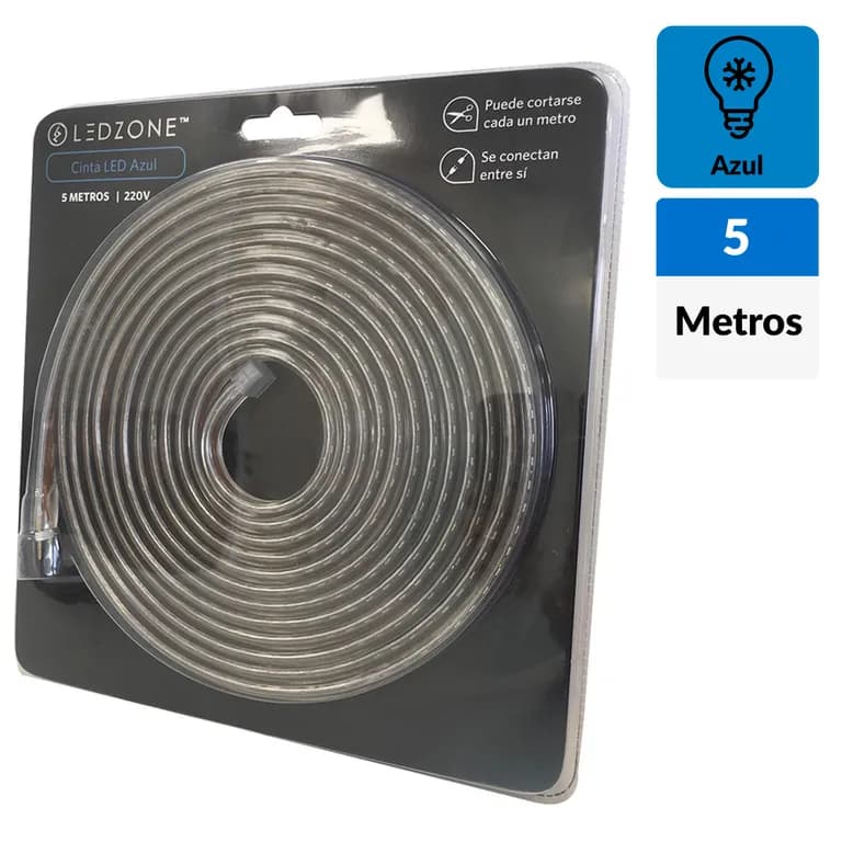 Cinta led azul 5 metros