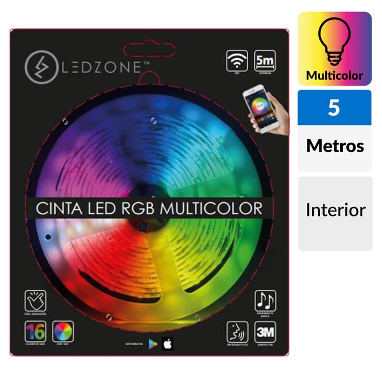 Cinta rgb multicolor wifi 5m