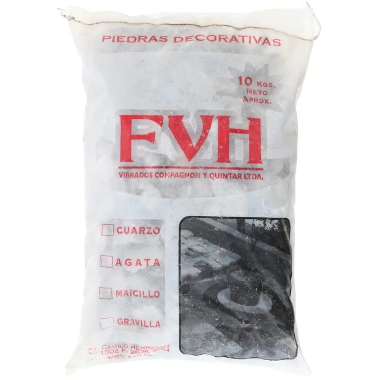 Gravilla saco 10 kg blanco