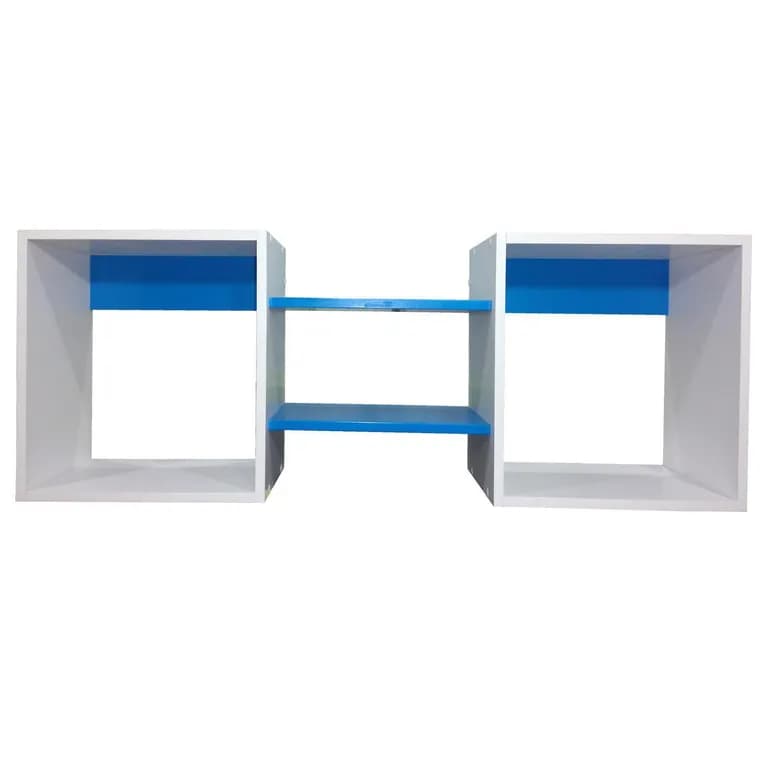 Repisa Cubo Melamina 4 Nivel(es) 120x40x25 cm Azul