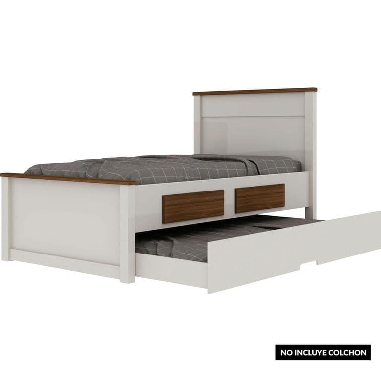 Cama Nido Houston 1.5 plazas Blanco