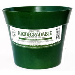 Set 2 Maceteros y Platos Biodegradable de Bambu 25x17 cm Musgo