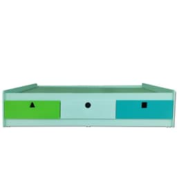 Cama 1 plaza Infantil Geometric Verde, Calipso Blanco