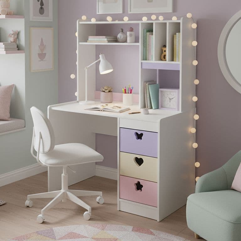Escritorio Crema Lila