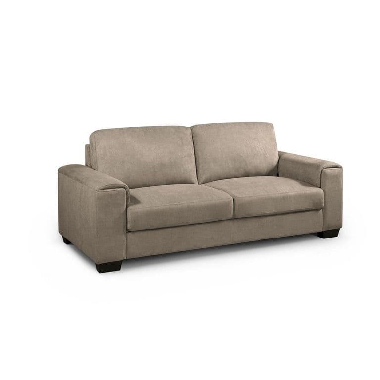 Sofa Robleda 3 Cuerpos Tela Taupe