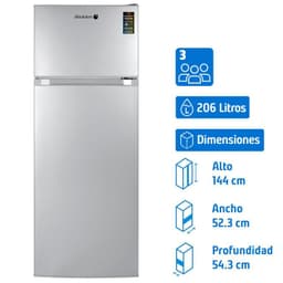 Refrigerador Top Freezer Frio Directo 206 Litros Inox RD-2020SI
